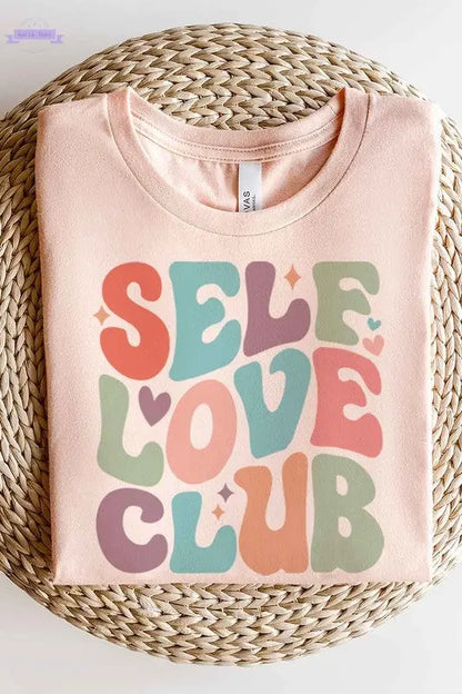 SELF LOVE CLUB GRAPHIC TEE / T-SHIRT - Aaria Tees