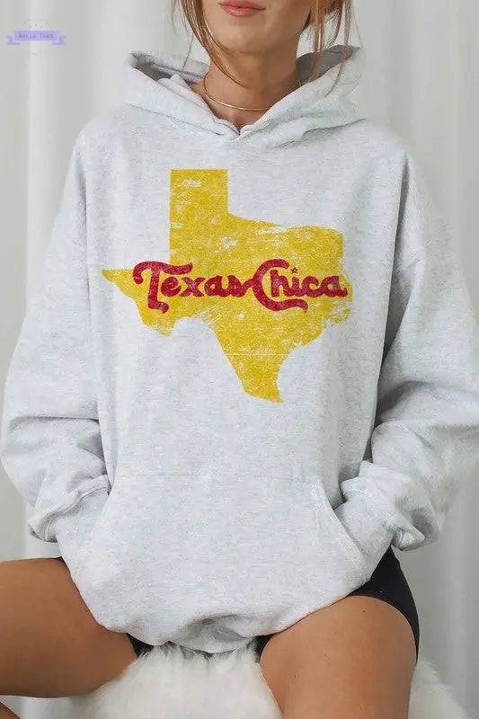 TEXAS CHICA GRAPHIC HOODIE - Aaria Tees