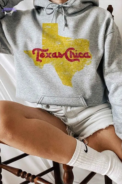 TEXAS CHICA GRAPHIC HOODIE - Aaria Tees