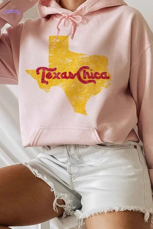 TEXAS CHICA GRAPHIC HOODIE - Aaria Tees