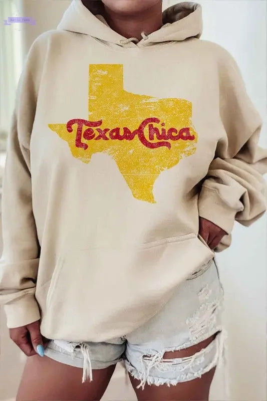 TEXAS CHICA GRAPHIC HOODIE - Aaria Tees