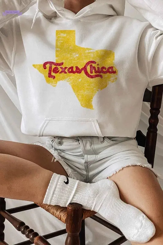 TEXAS CHICA GRAPHIC HOODIE - Aaria Tees