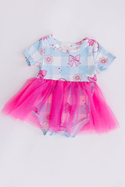 SALE Take Me Out to the Bow Game Tutu Bodysuit
