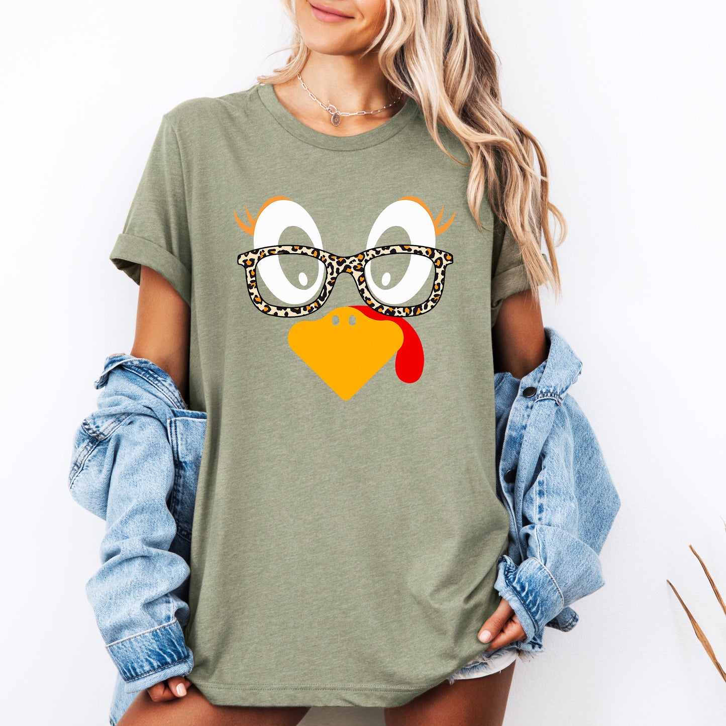 Thanksgiving, Teacher, Turkey, Cute, Leopard Print, Tshirt