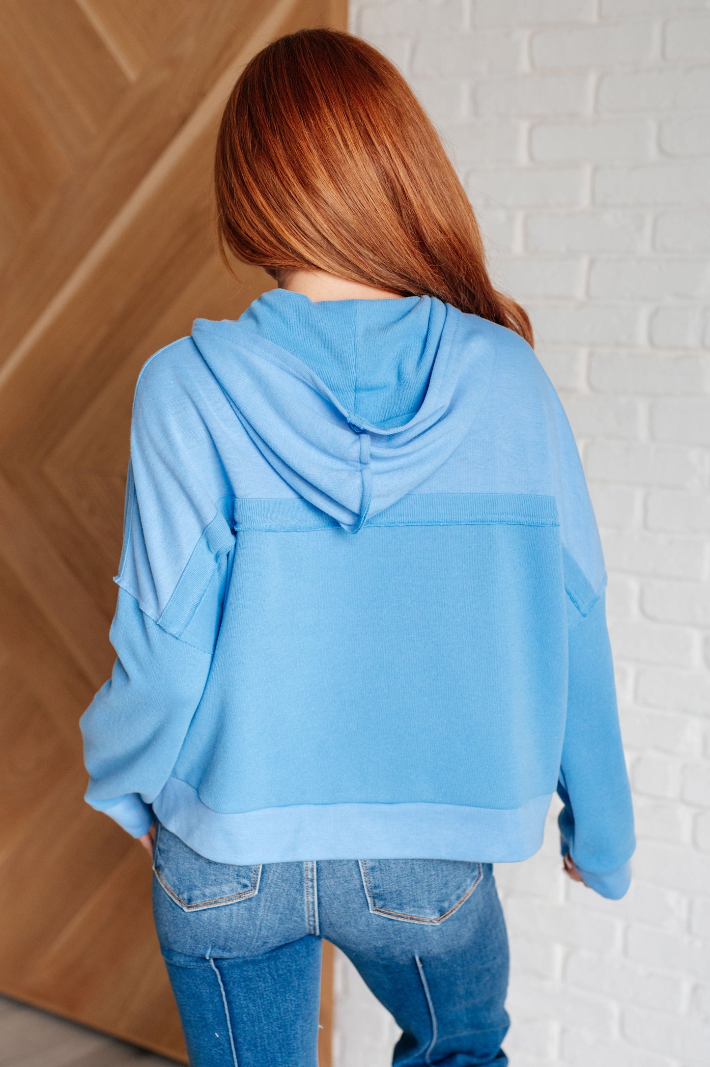 Throwback Heartthrob Hoodie in Sky (Online Exclusive)