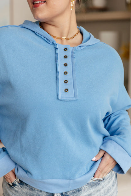Throwback Heartthrob Hoodie in Sky (Online Exclusive)