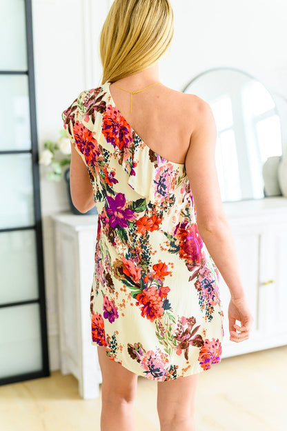Total Wonder One Shoulder Floral Dress (Online Exclusive)