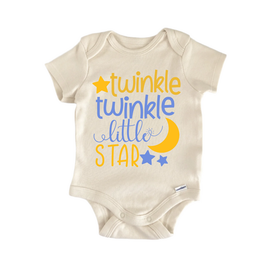 Twinkle Twinkle Little Star Nursery Rhyme  - Baby Boy Girl Clothes Bodysuit Funny Cute
