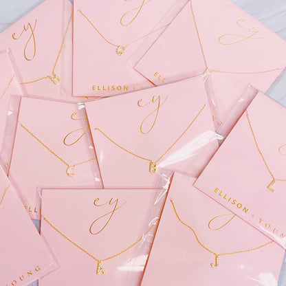 Understated Beauty Initial Necklace - Aaria Tees