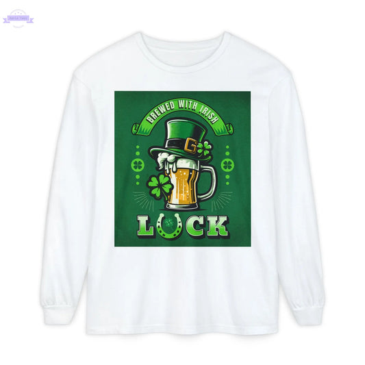 Unisex Garment-dyed Long Sleeve T-Shirt Printify