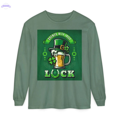Unisex Garment-dyed Long Sleeve T-Shirt Printify