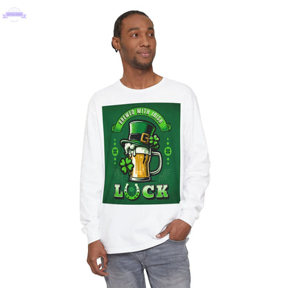 Unisex Garment-dyed Long Sleeve T-Shirt Printify