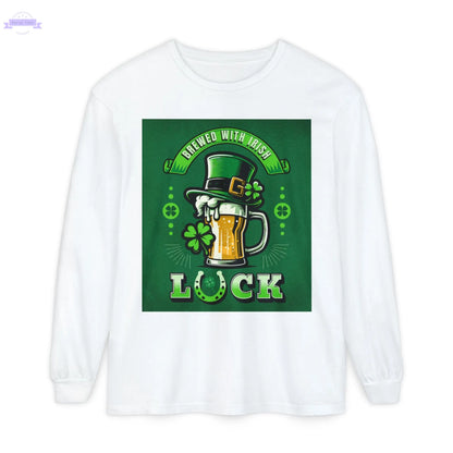 Unisex Garment-dyed Long Sleeve T-Shirt Printify