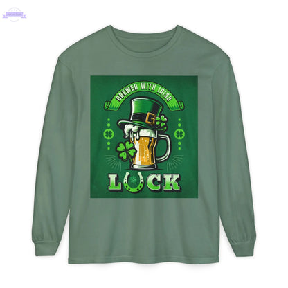 Unisex Garment-dyed Long Sleeve T-Shirt Printify