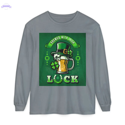 Unisex Garment-dyed Long Sleeve T-Shirt Printify