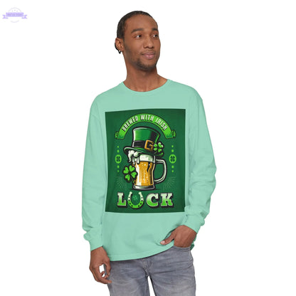 Unisex Garment-dyed Long Sleeve T-Shirt Printify