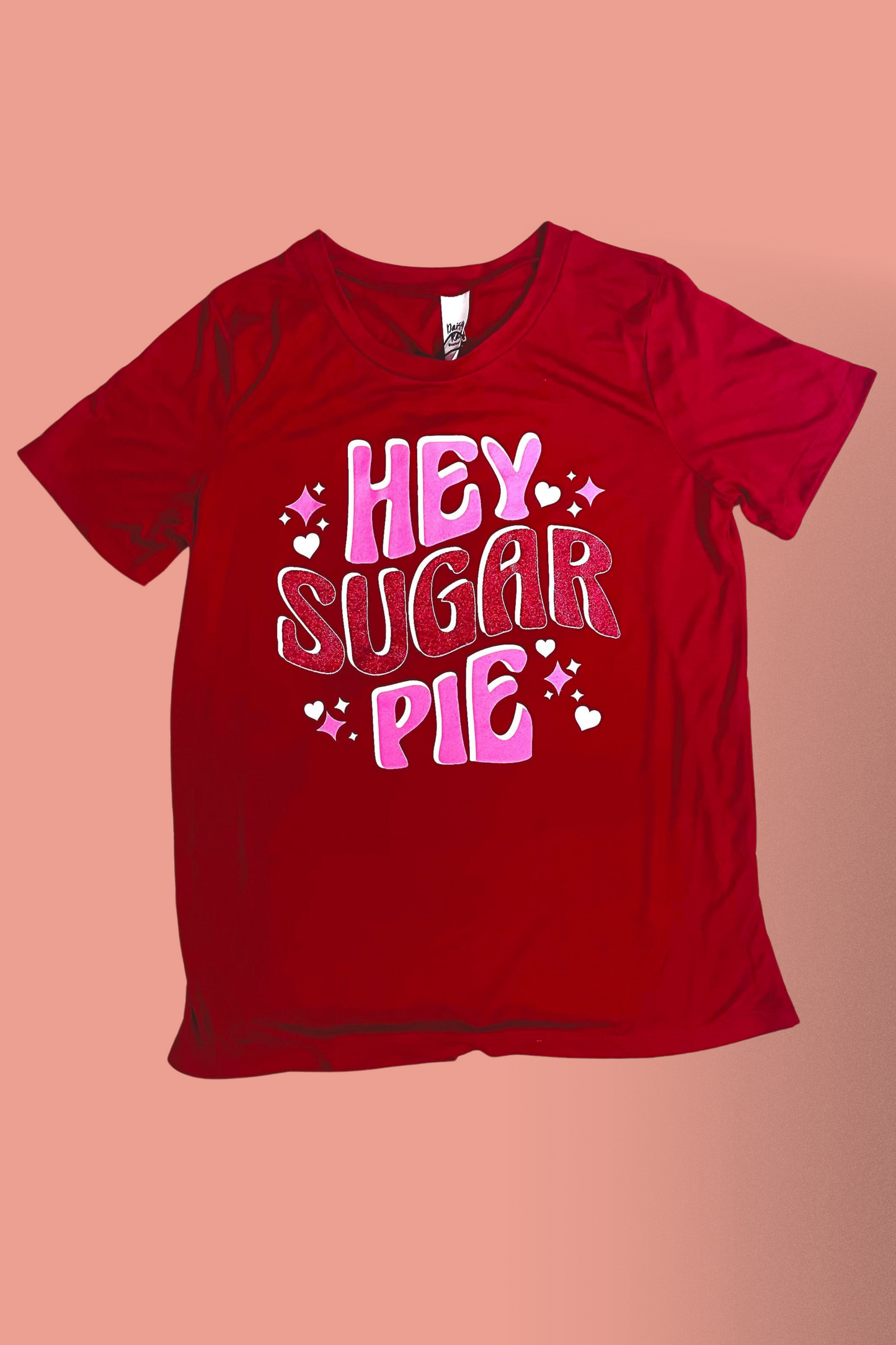 Hey Sugar Pie on Crimson Tee