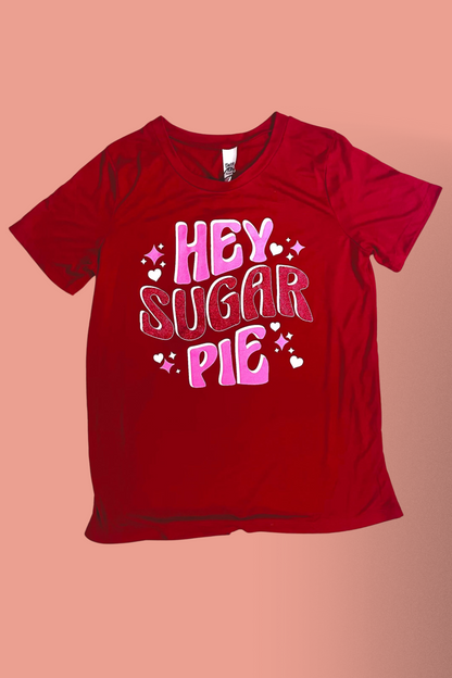Hey Sugar Pie on Crimson Tee