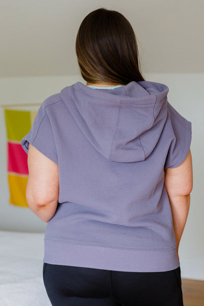 Up And Ready Cap Sleeve Workout Hoodie (Online Exclusive)
