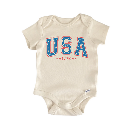 Usa July 4th - Baby Boy Girl Clothes Infant Bodysuit Funny Cute Newborn