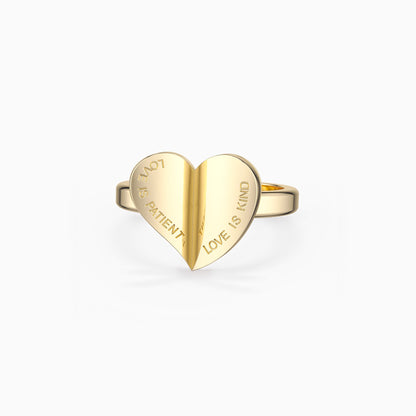 Chapters of Love Engraved Statement Ring