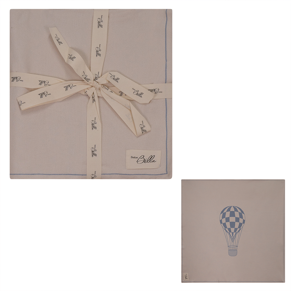 Knit Checkered Hot Air Balloon Blanket