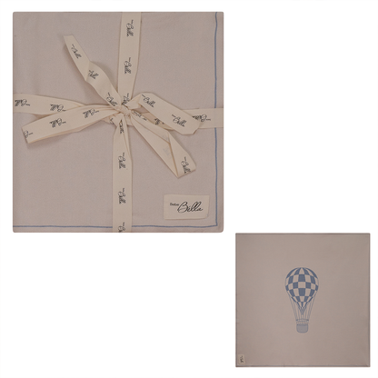 Knit Checkered Hot Air Balloon Blanket