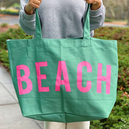 Well Made Beach Canvas Tote - Aaria Tees