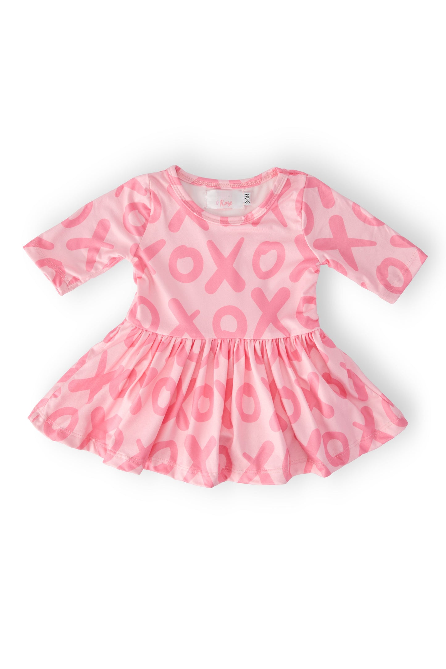 XOXO 3/4 Sleeve Twirl Bodysuit