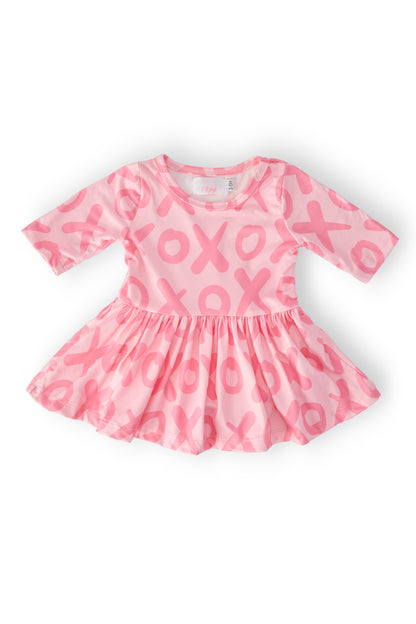 XOXO 3/4 Sleeve Twirl Bodysuit