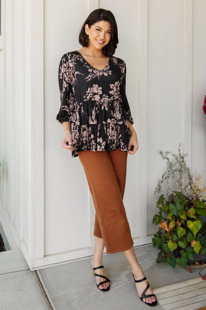 Your Choice V-Neck Floral Top (Online Exclusive)