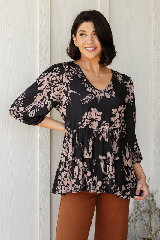 Your Choice V-Neck Floral Top (Online Exclusive)