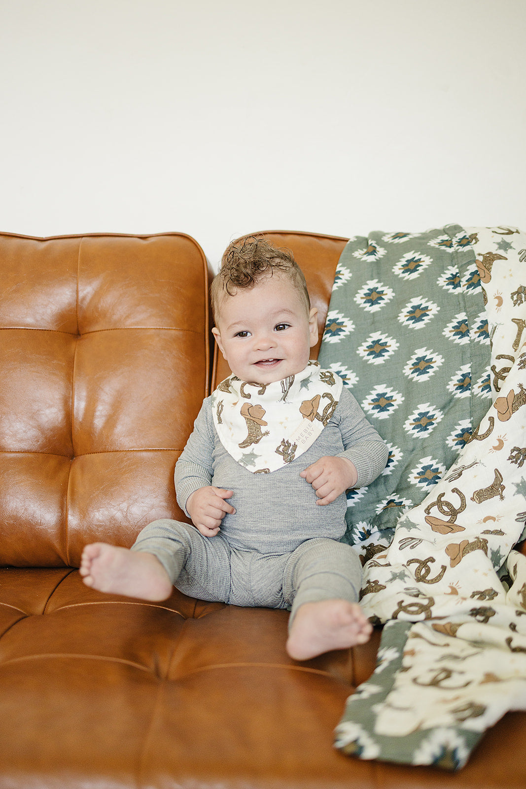 Southwest Aztec + Outlaw Cowboy Muslin Quilt