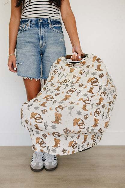 Outlaw Cowboy Ribbed Bamboo Multi-Use Cover