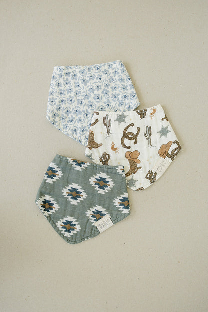 Outlaw Cowboy Classic Muslin Bib