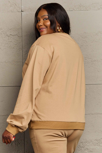 Simply Love Full Size PUMPKIN SPICE Graphic Sweatshirt - Aaria Tees
