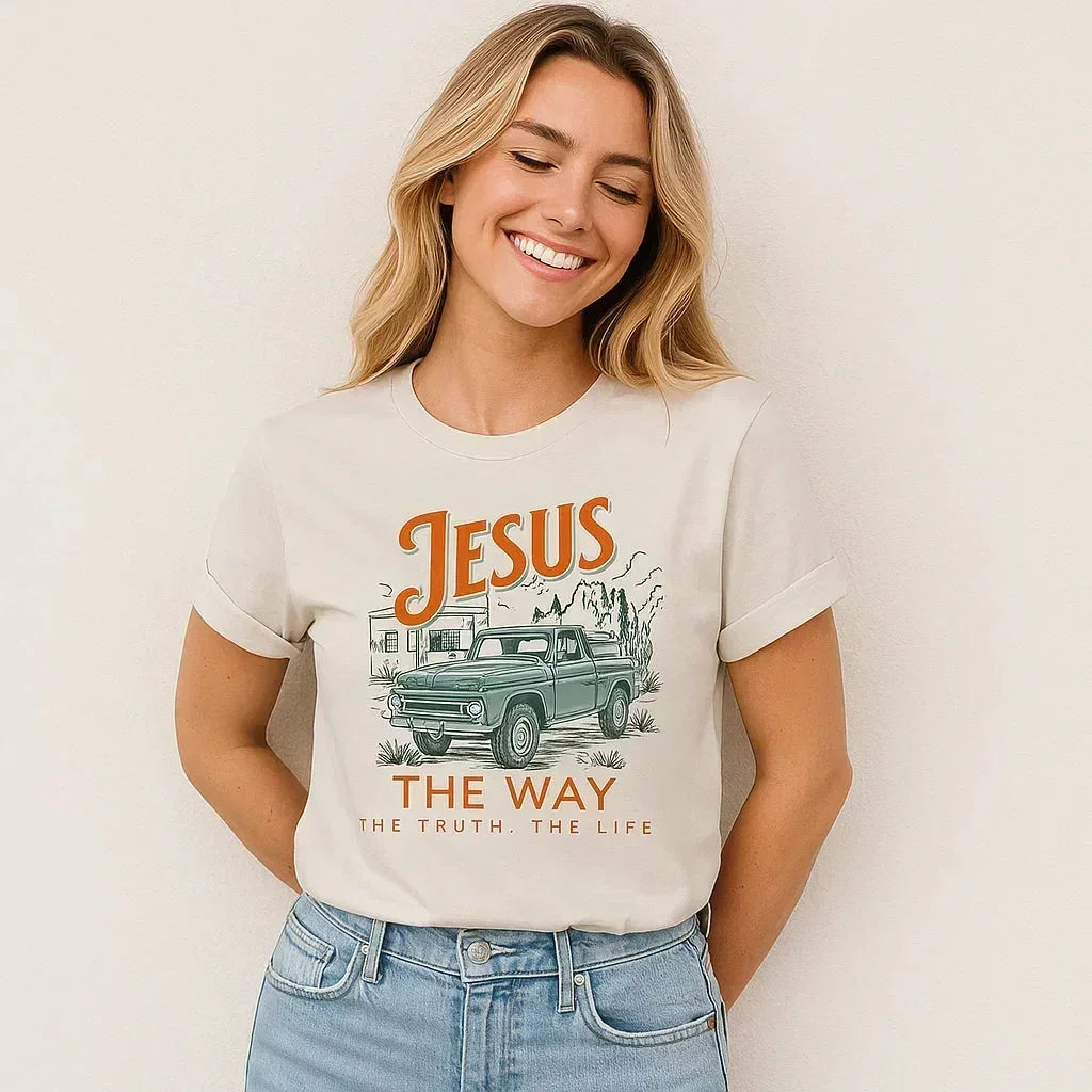 Jesus The Way Graphic T-Shirt Inspirational Tee
