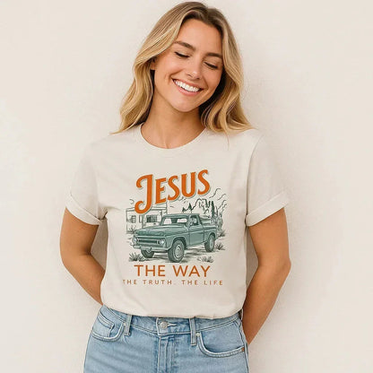 Jesus The Way Graphic T-Shirt Inspirational Tee
