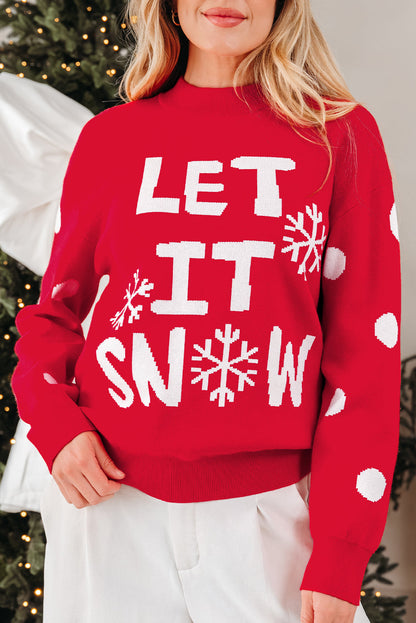LET IT SNOW Christmas Holiday Sweater