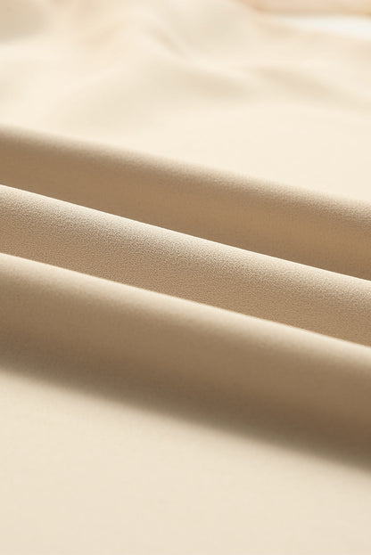 Leopard Mesh V-Neck Bubble Sleeve Blouse