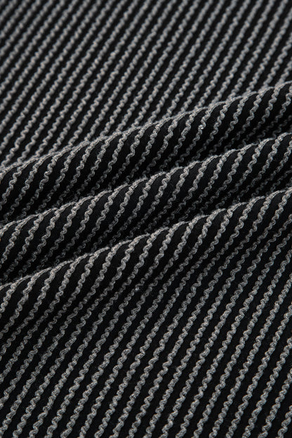 Leopard Corded Knit Top and Pants Set