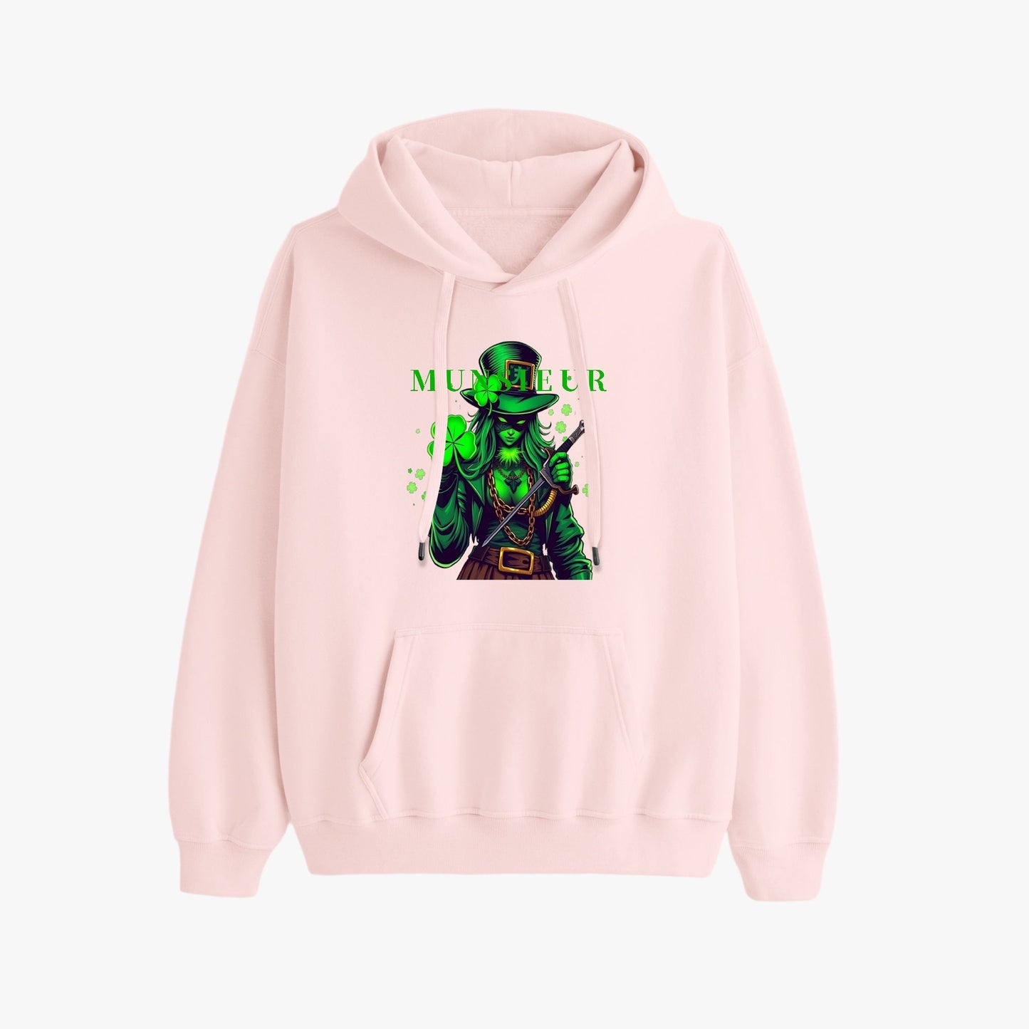 St. Patrick's Day Collection Munsieur Unisex Premium Pullover Hoodie Sweater Clover Gang Betty