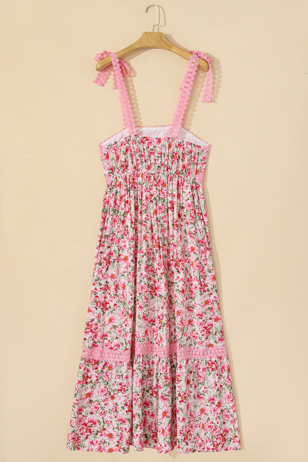 Sasha Floral Lace Tied Strap Dress