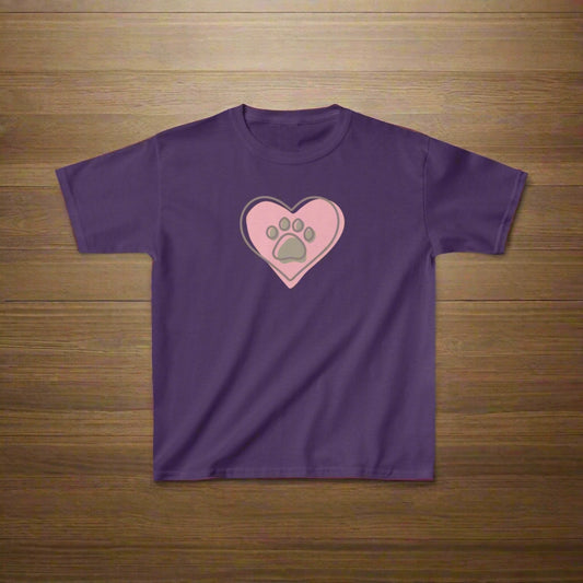 Abstract Paw Kids Heavy Cotton™ Tee