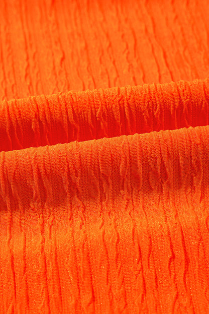 Solid Textured T-Shirt and Shorts Set