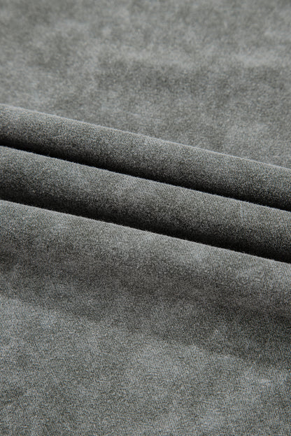 Light Grey Western Steer Head Tie Dye Print Crew Neck T Shirt - Aaria Tees