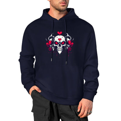 Munsieur Bleeding Royalty: Skull Hoodie for Men