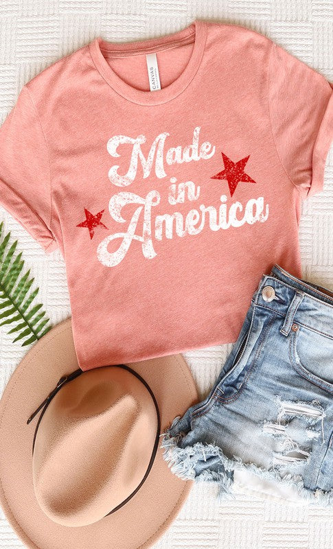 Vintage Made in America Graphic Tee PLUS - Aaria Tees