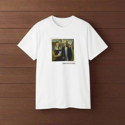 American Gothic Cat Unisex Ultra Cotton Tee