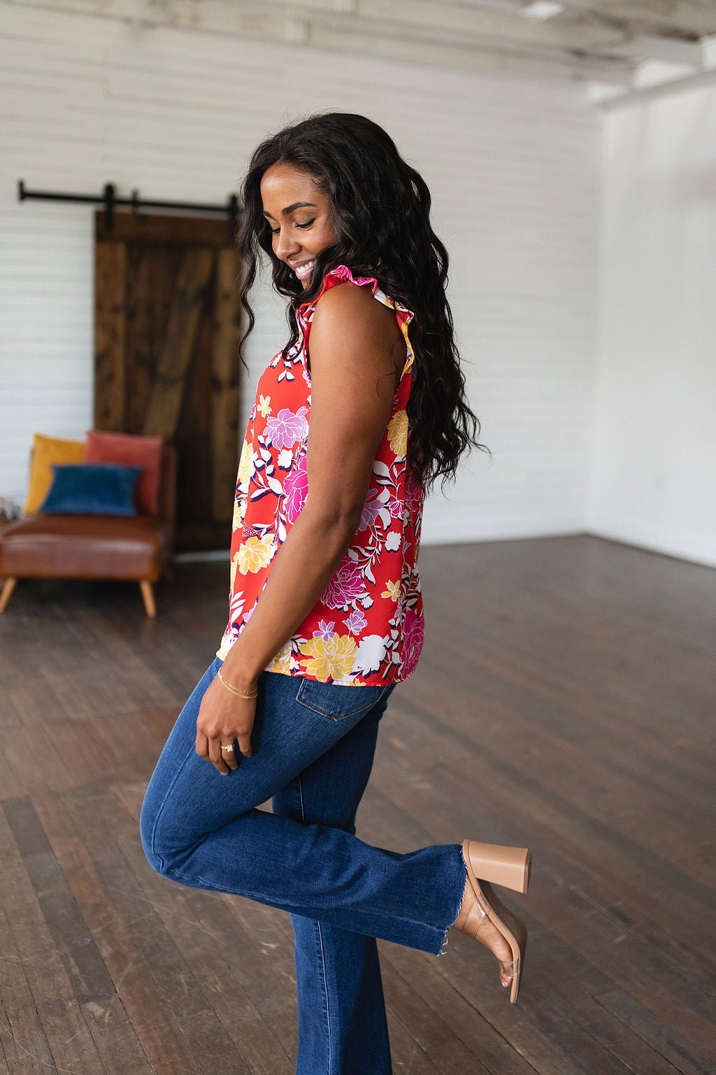 Among The Flowers Floral Top (Online Exclusive)